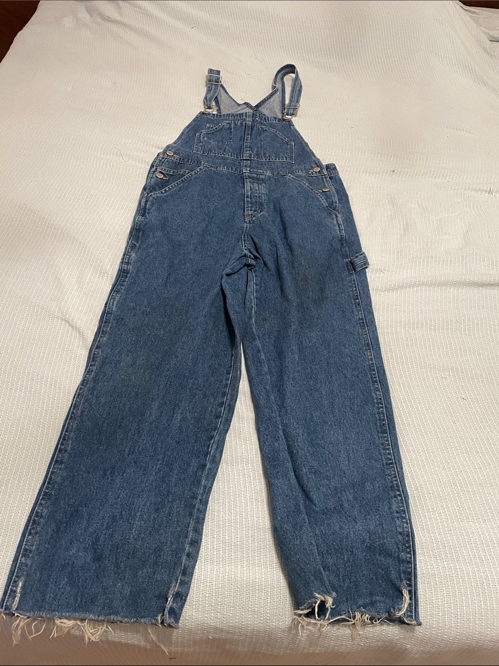 Old Navy Men's Blue Denim Relaxed Overalls